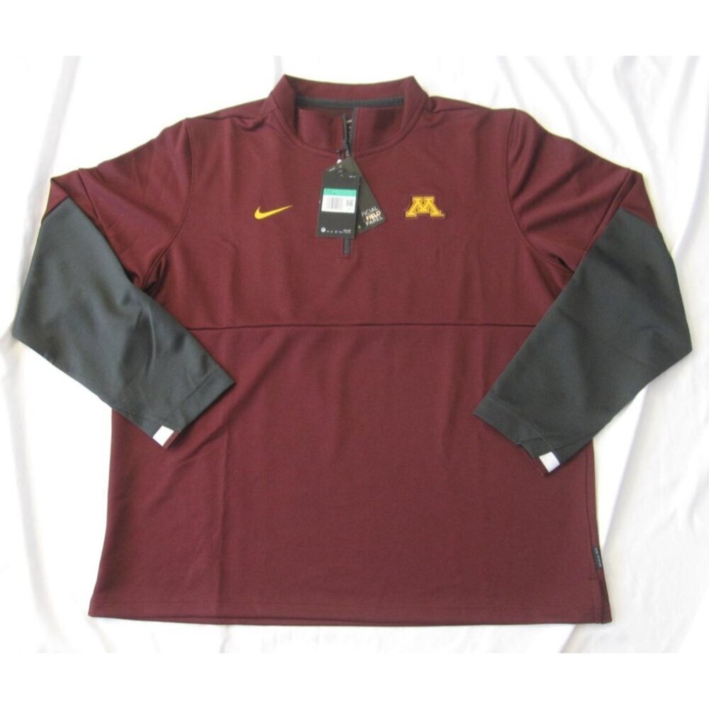 New Nike Dri Fit University of Minnesota Pullover Men On Field Sz XL (M38)